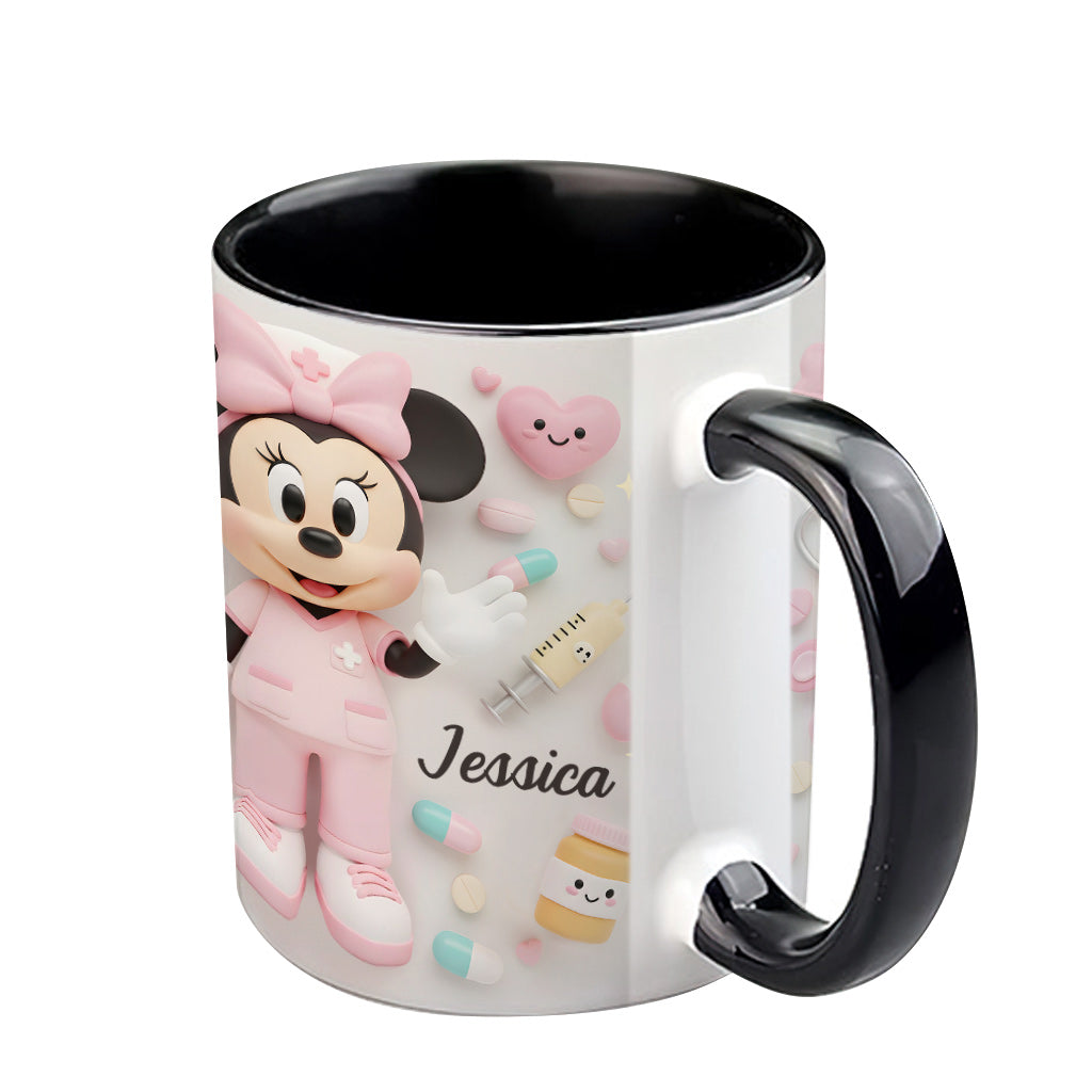 Nurse Life - Personalized Nurse Accent Mug
