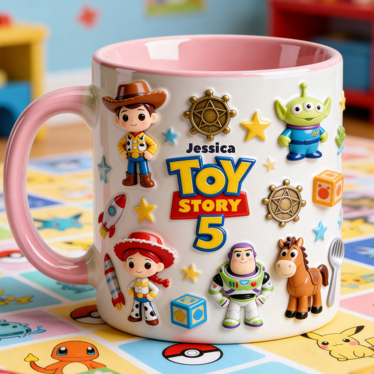 The Story Of Us - Personalized Movie For Kids Accent Mug