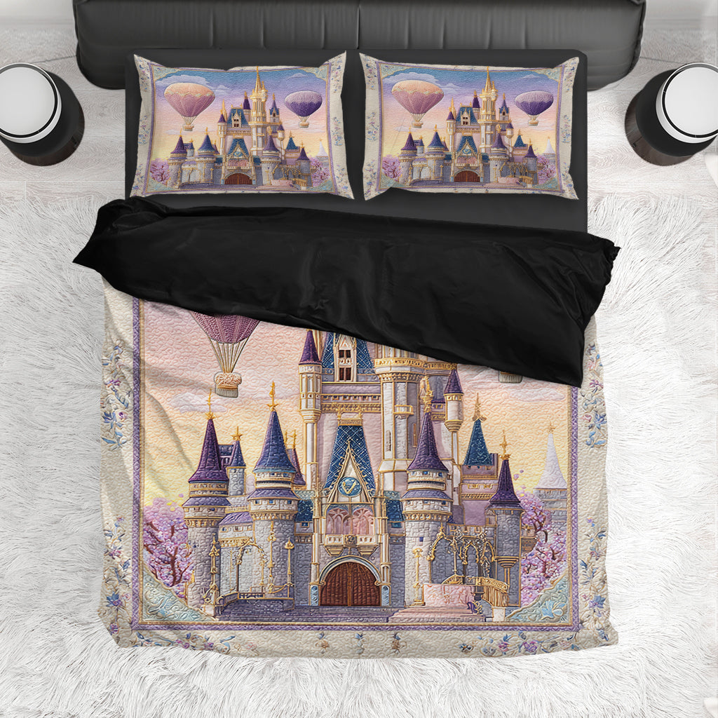 Fairy Tale Magical Dream Castle - Personalized Mouse Bedding Set