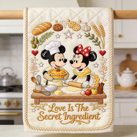 Love Is The Secret Ingredient - Personalized Mouse Towel