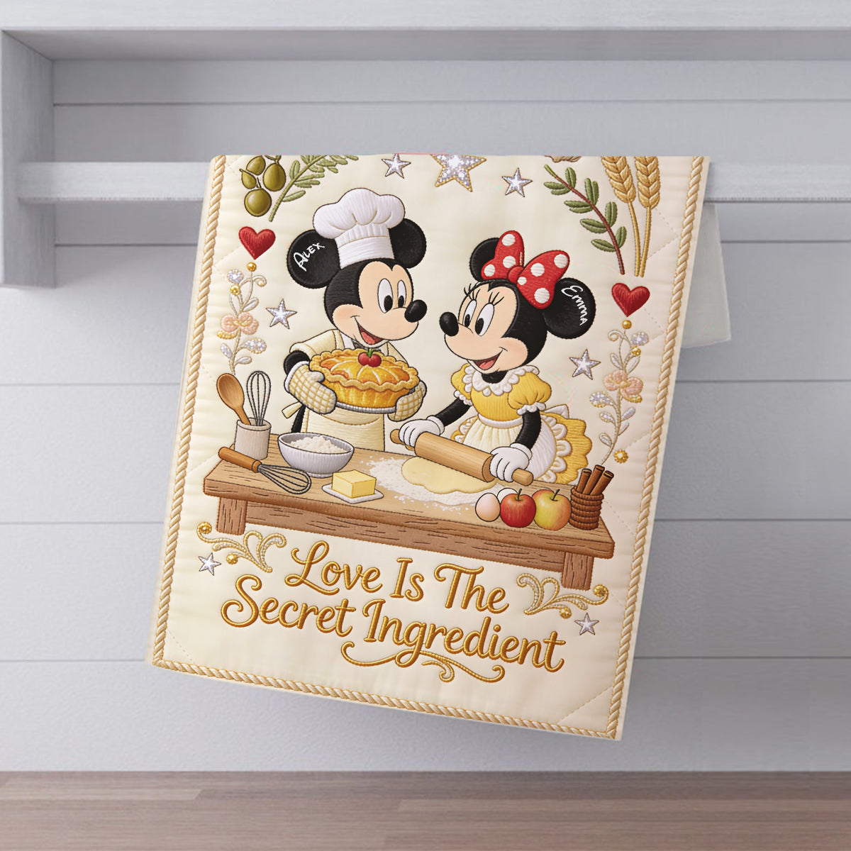Love Is The Secret Ingredient - Personalized Mouse Towel