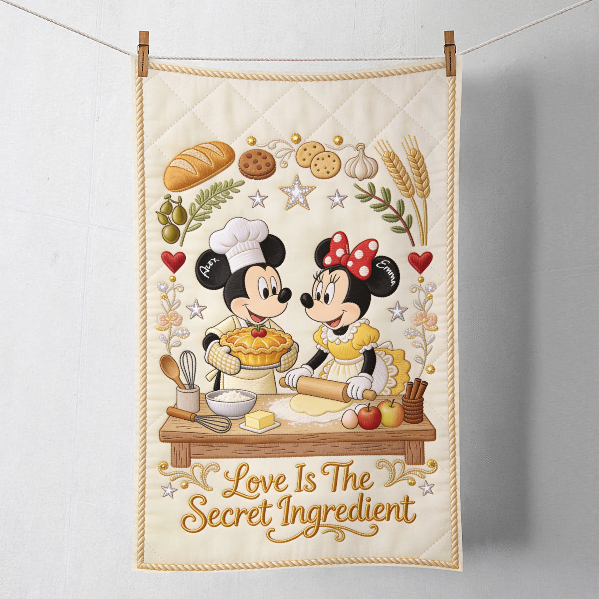 Love Is The Secret Ingredient - Personalized Mouse Towel
