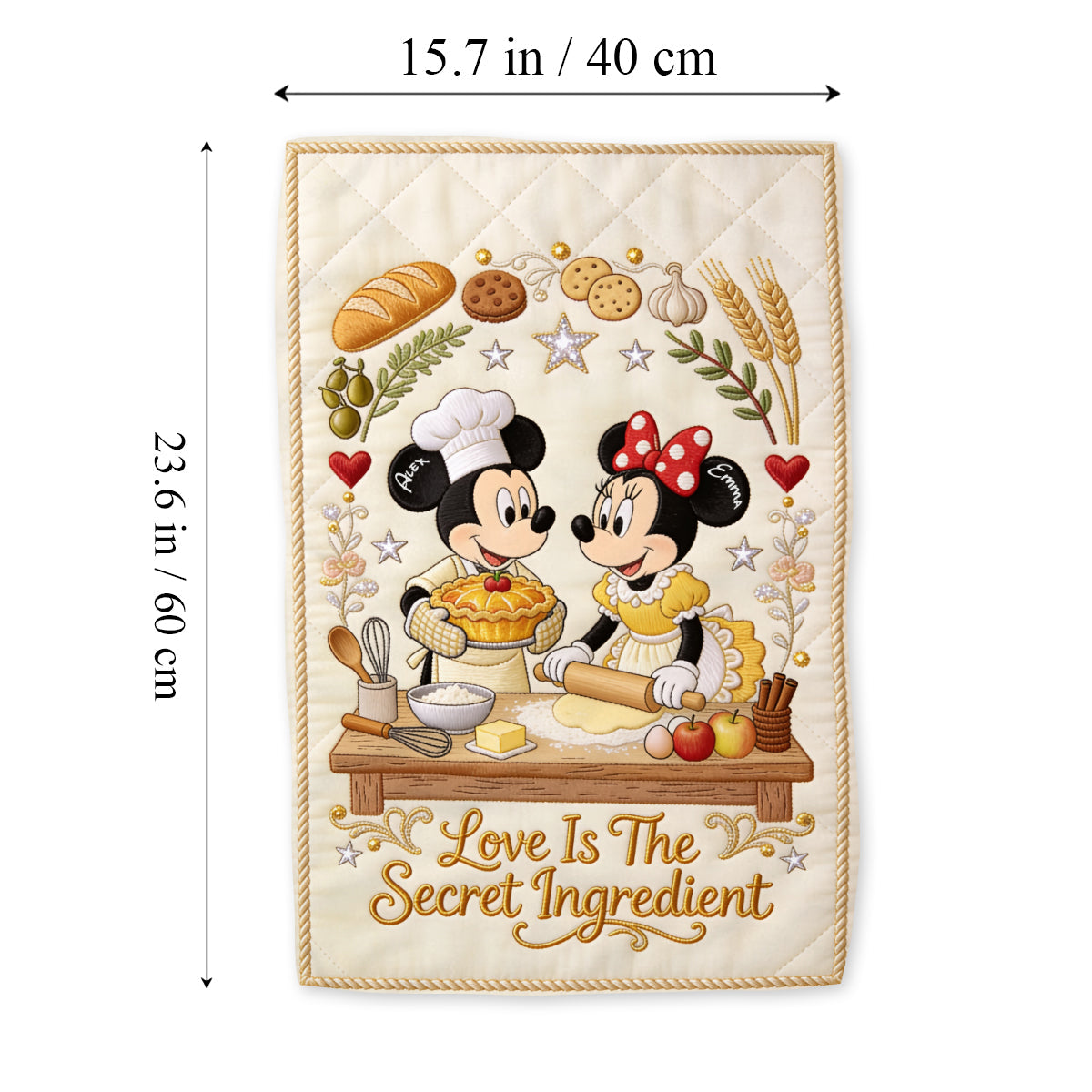 Love Is The Secret Ingredient - Personalized Mouse Towel