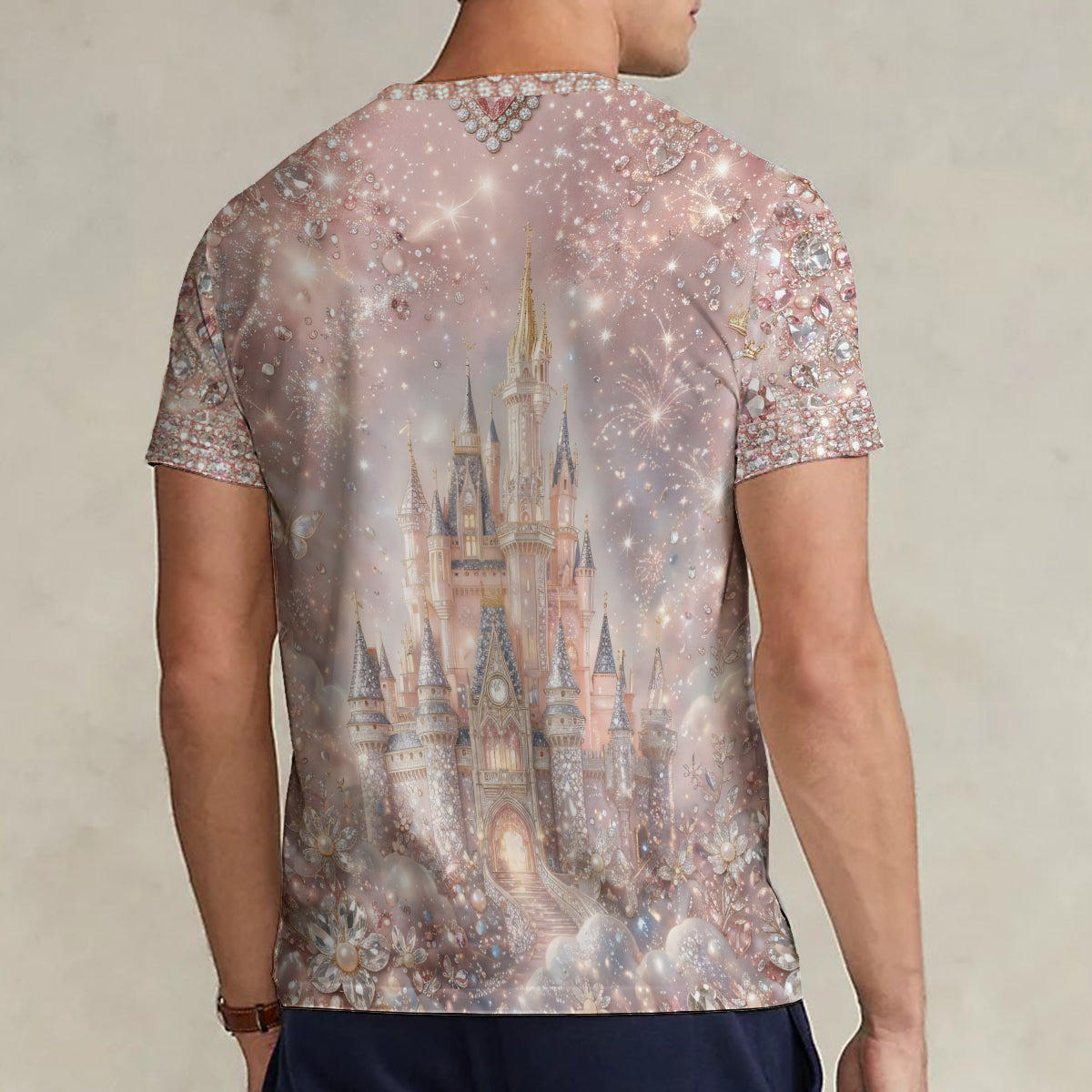 Magic Castle - Personalized Dream Trip Fully Printed V-Neck T-Shirt