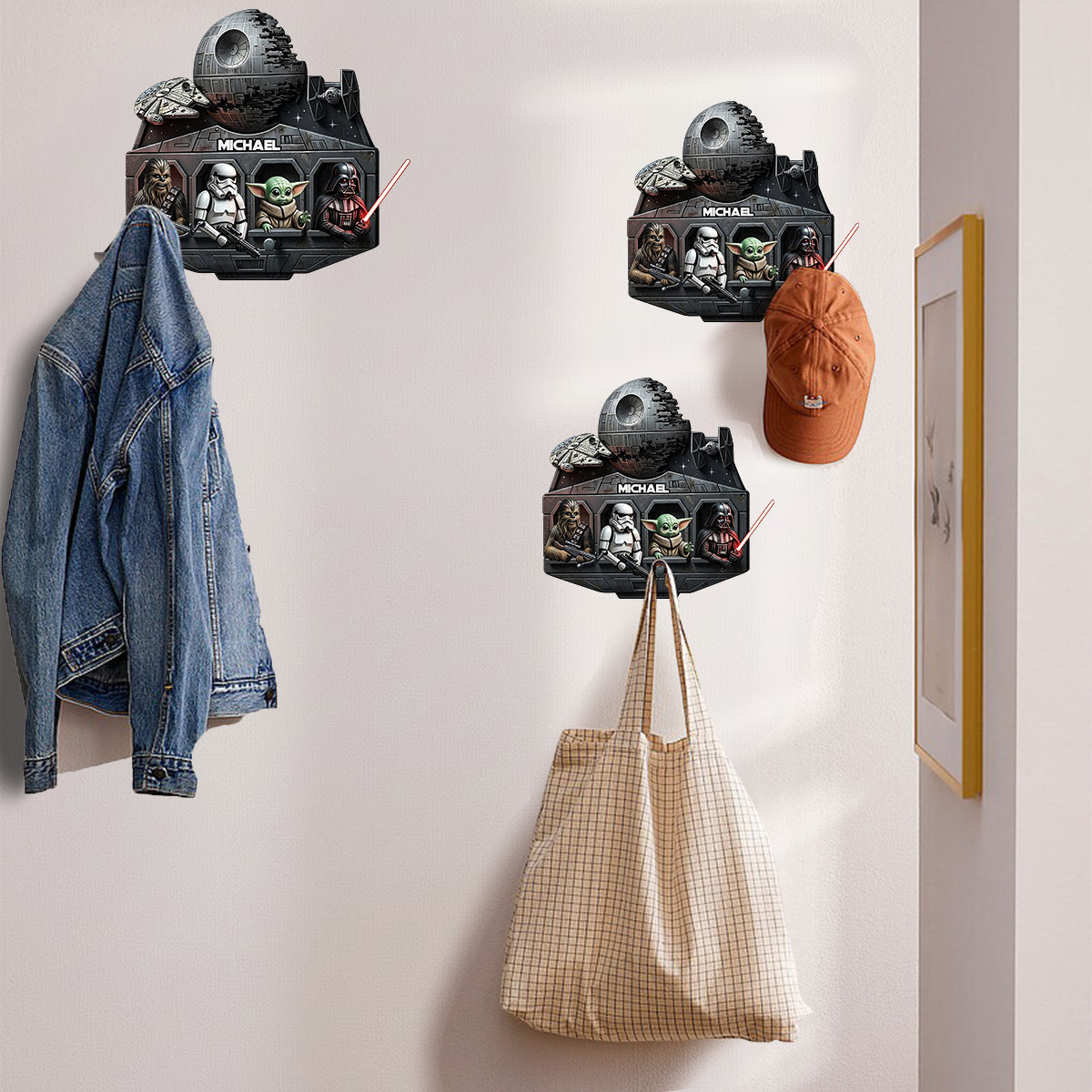 The Force - Personalized The Force Shaped Hanging Organizer