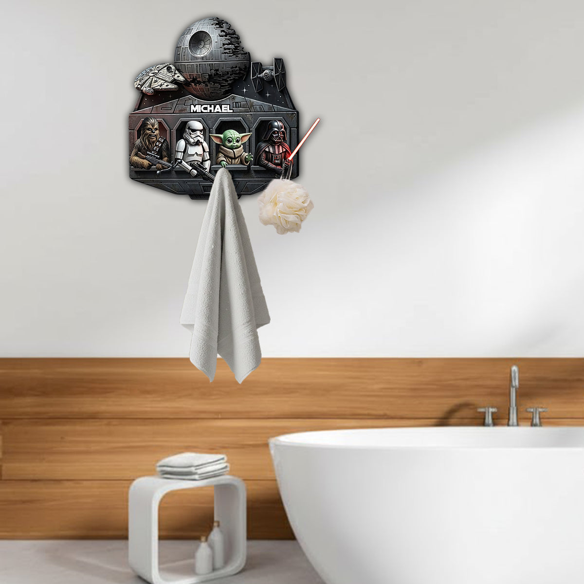 The Force - Personalized The Force Shaped Hanging Organizer