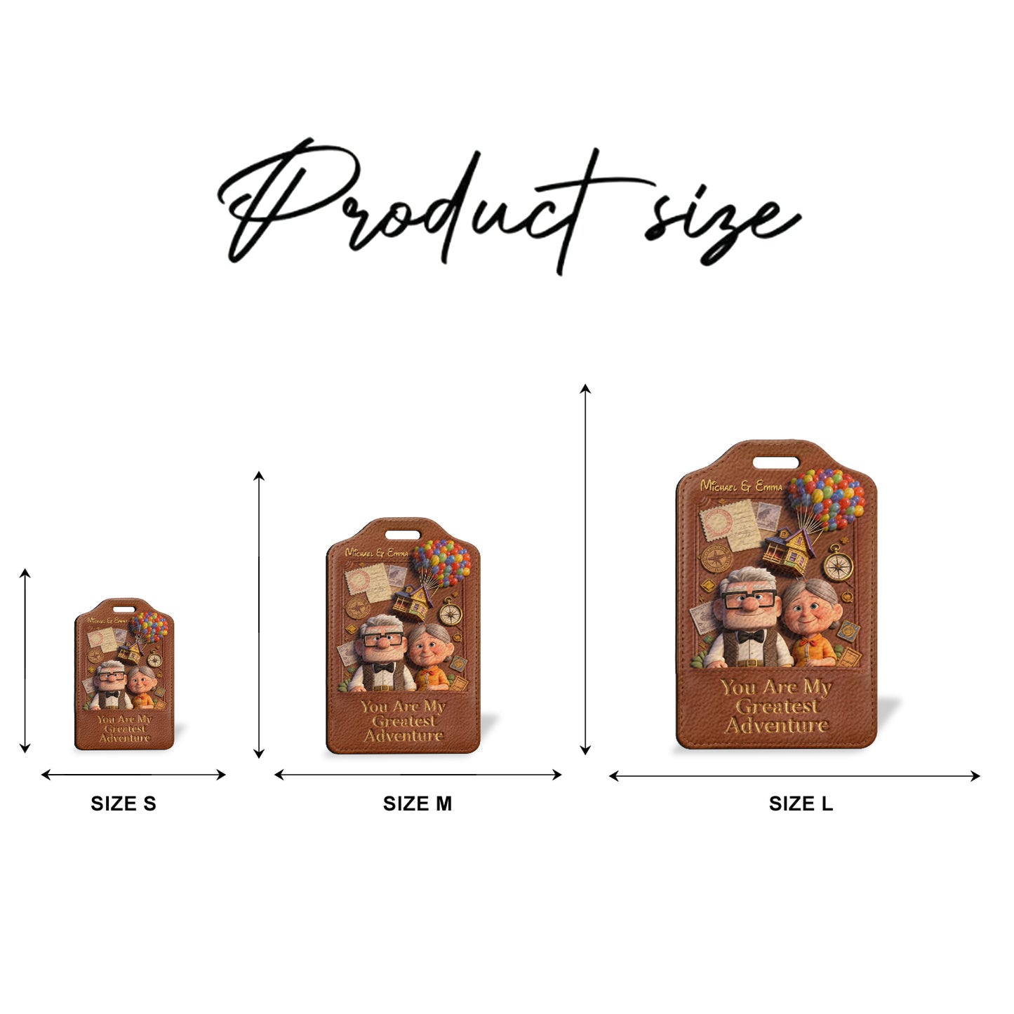 You Are My Greatest Adventure - Personalized Up Movie Couple Passport Holder & Luggage Tag Set
