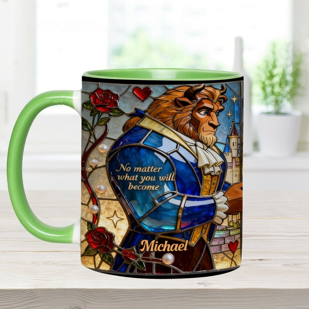 I Still Love You Till The End - Personalized Beauty And The Beast Accent Mug