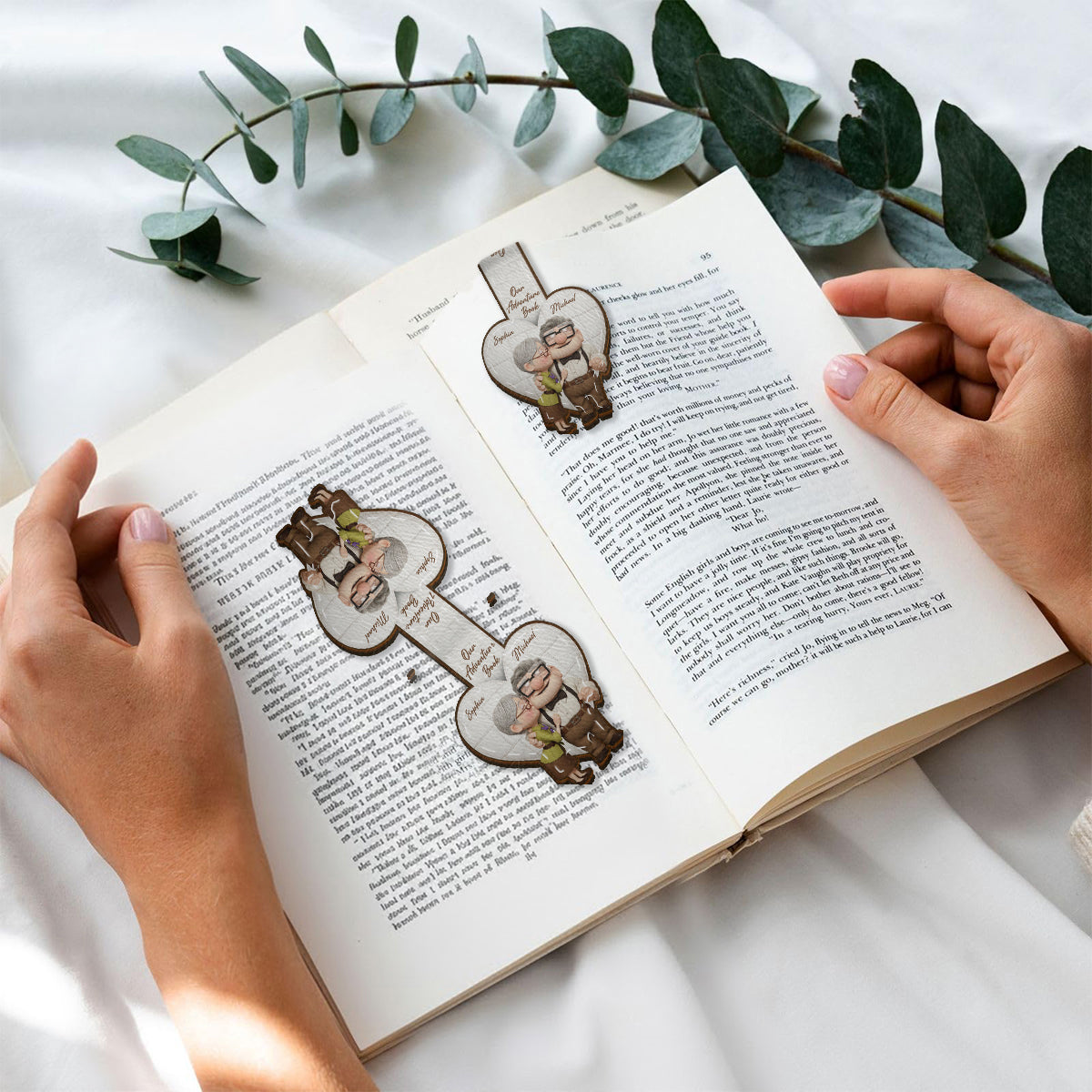 Our Greatest Adventure - Personalized Mouse Shaped Magnetic Bookmark