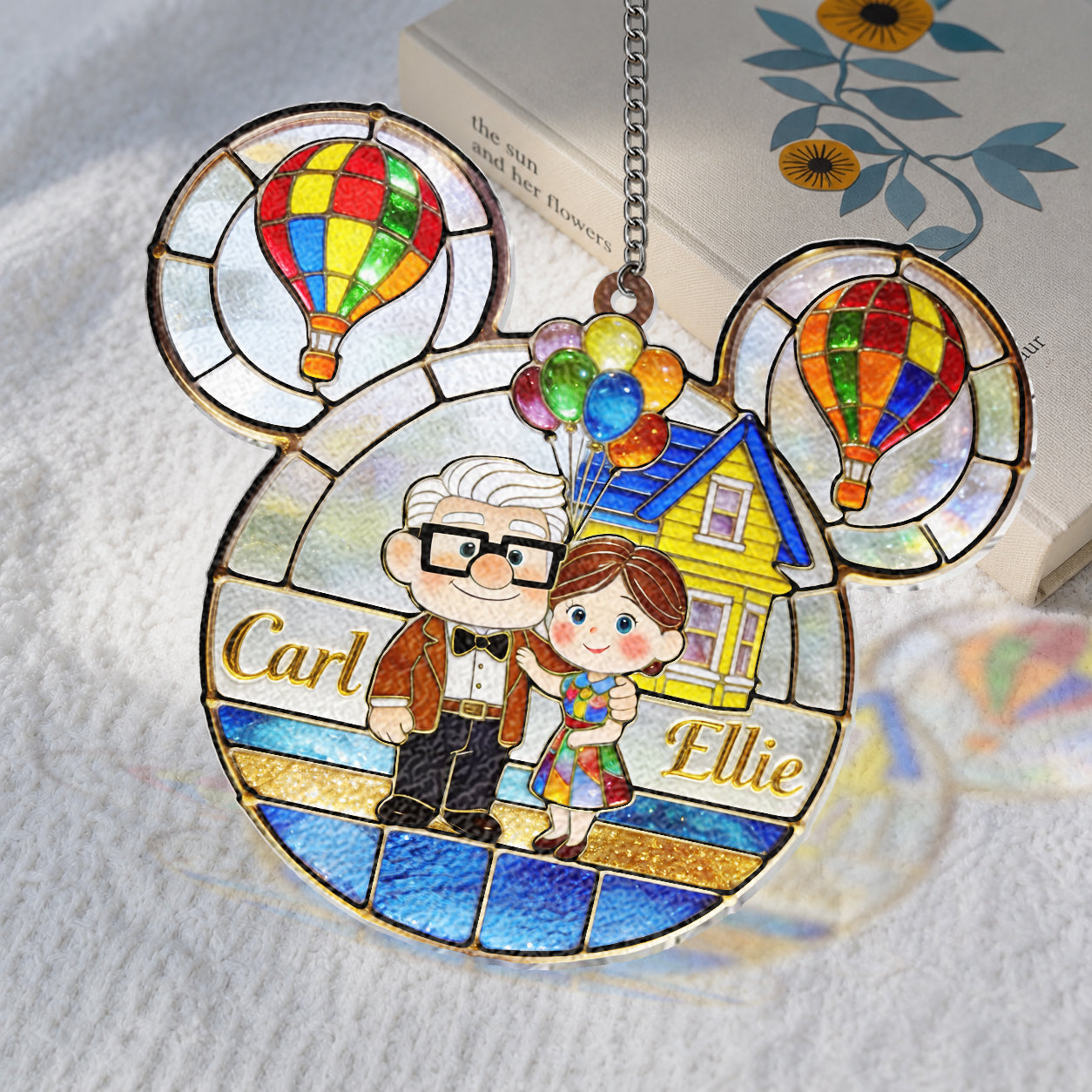 You & Me We Got This - Personalized Up Movie Couple 3D Printed Glass Suncatcher