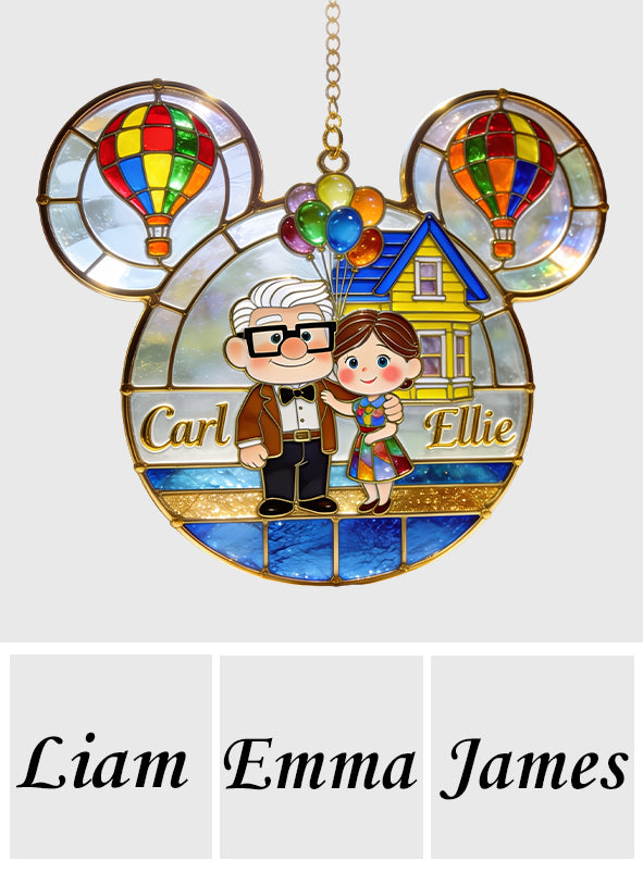 You & Me We Got This - Personalized Up Movie Couple 3D Printed Glass Suncatcher