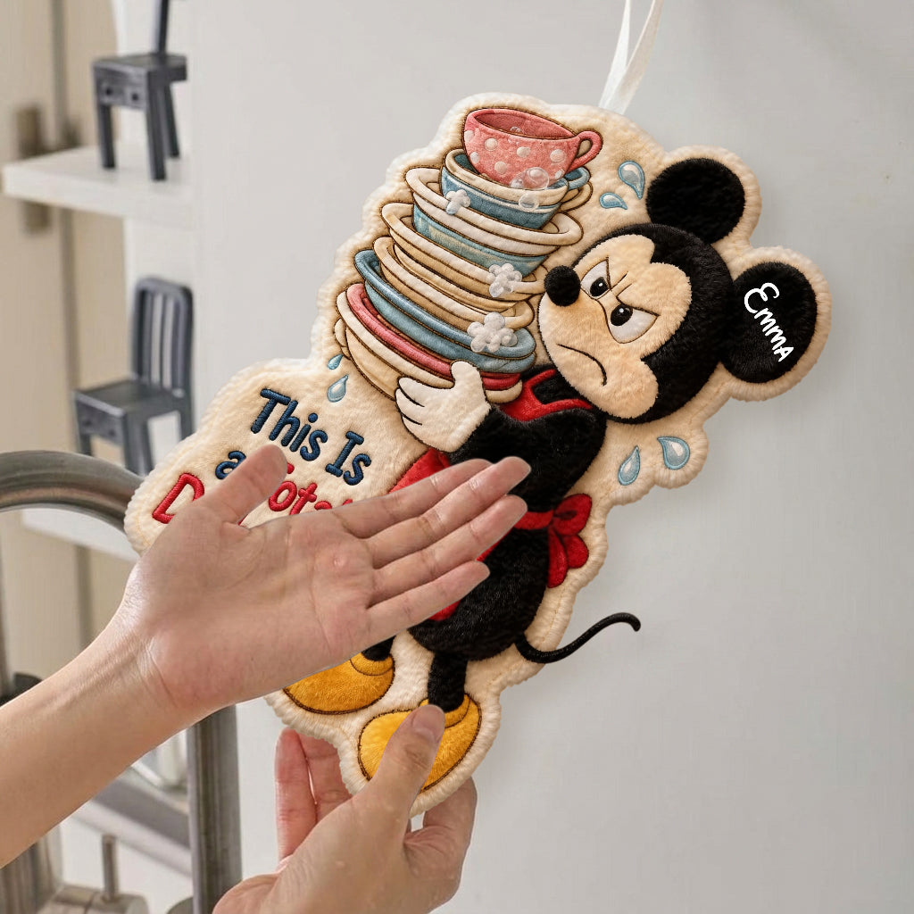 Cartoon Mouse Fans Gift, Kitchen Towel - Personalized Mouse Hand Towel