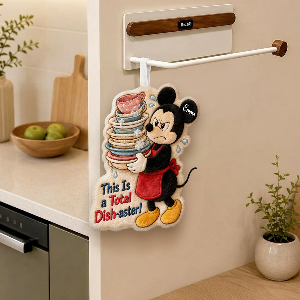 Cartoon Mouse Fans Gift, Kitchen Towel - Personalized Mouse Hand Towel