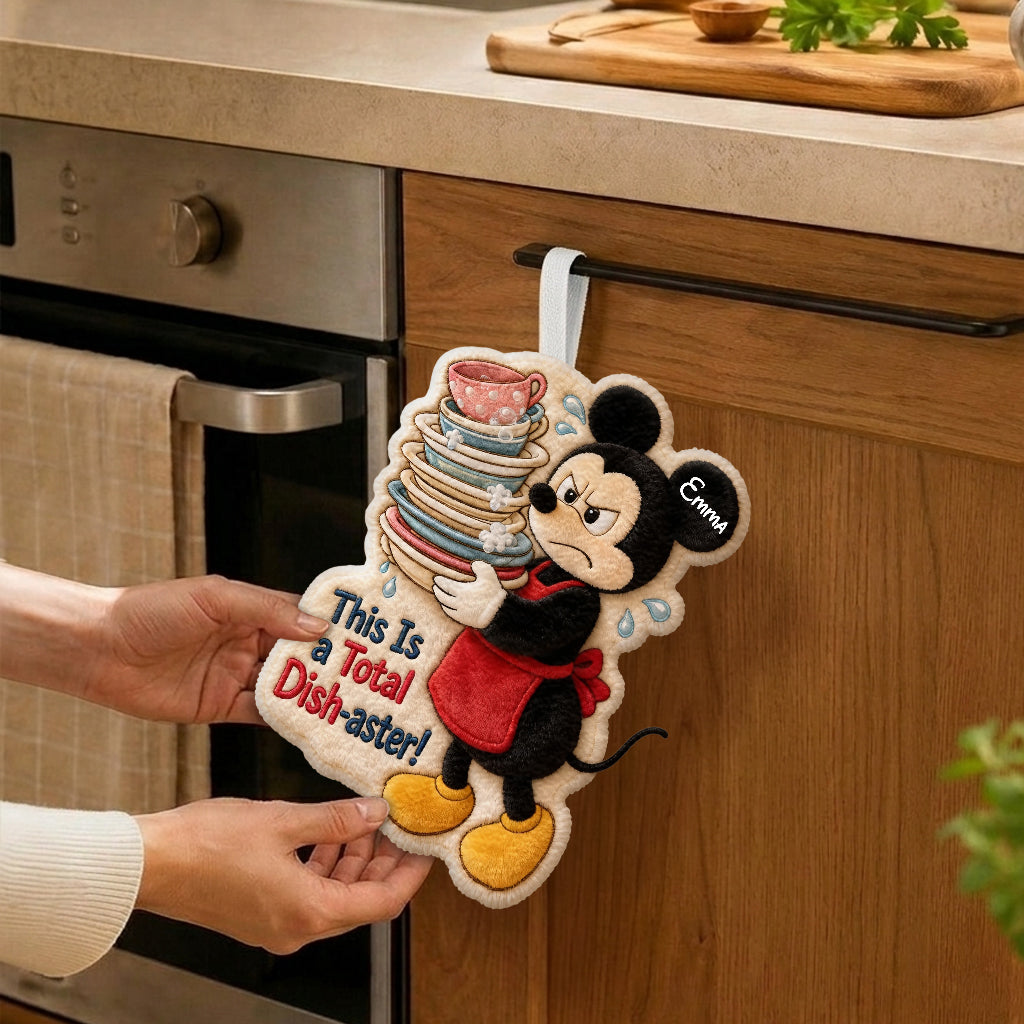Cartoon Mouse Fans Gift, Kitchen Towel - Personalized Mouse Hand Towel