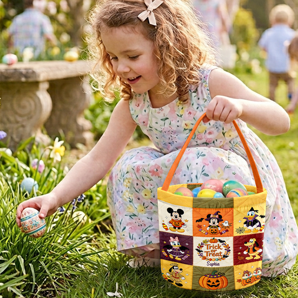 Halloween Bag - Personalized Mouse Canvas Bucket Bag