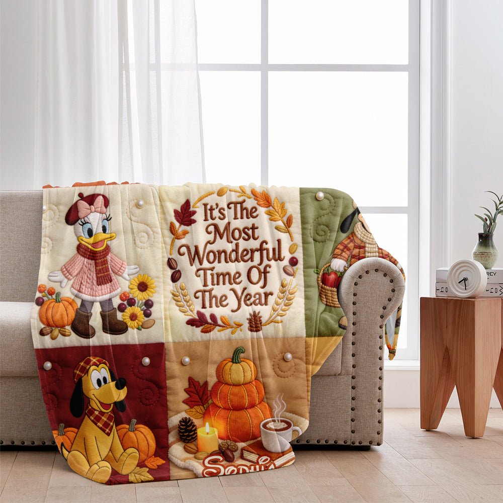 It's The Most Beautiful Time Of The Year - Personalized Mouse Blanket