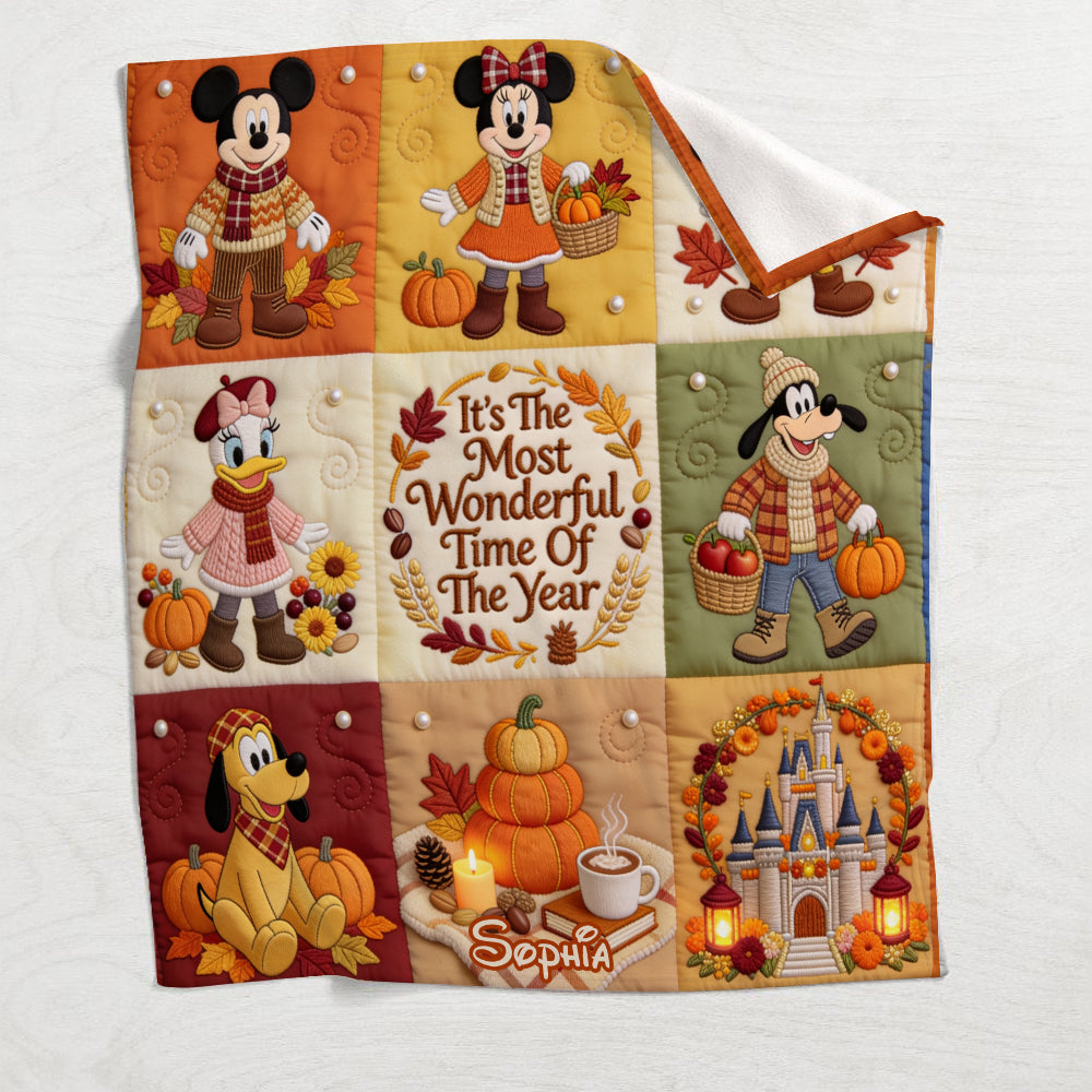 It's The Most Beautiful Time Of The Year - Personalized Mouse Blanket