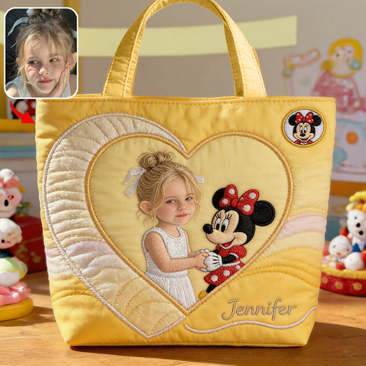 Magic Friends - Personalized Mouse Quilted Tote Bag