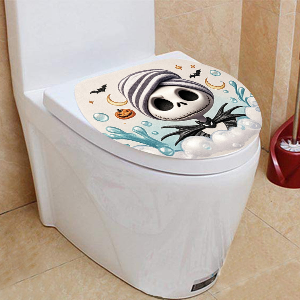 Just One More Bubble Bath Before Christmas! - Personalized Nightmare Bathroom Curtain & Mats Set