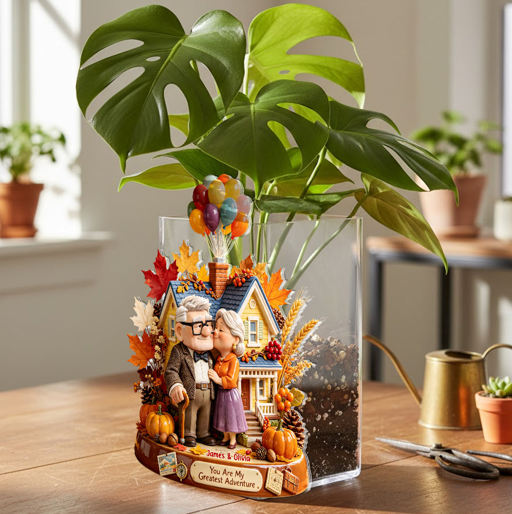 My Greatest Adventure - Personalized Up Movie Couple Acrylic Pot
