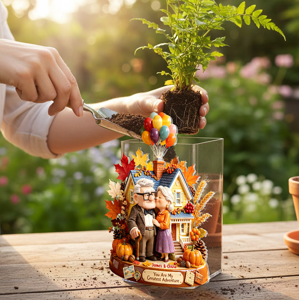 My Greatest Adventure - Personalized Up Movie Couple Acrylic Pot