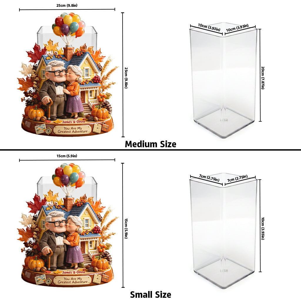 My Greatest Adventure - Personalized Up Movie Couple Acrylic Pot