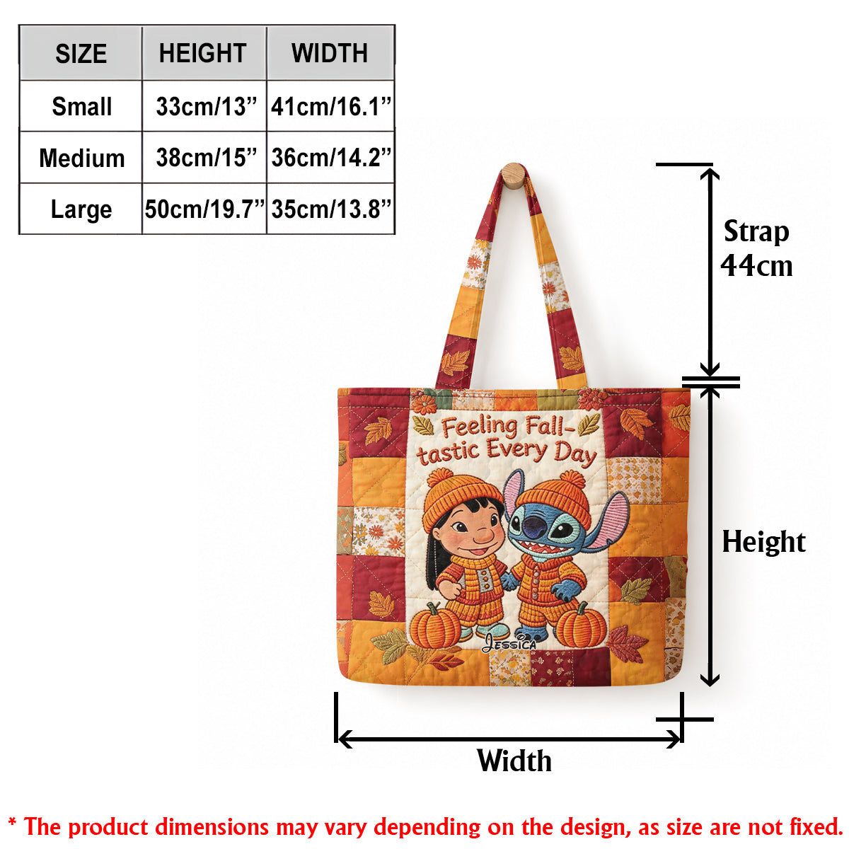Ohana Autumn Vibes - Personalized Ohana Quilted Tote Bag