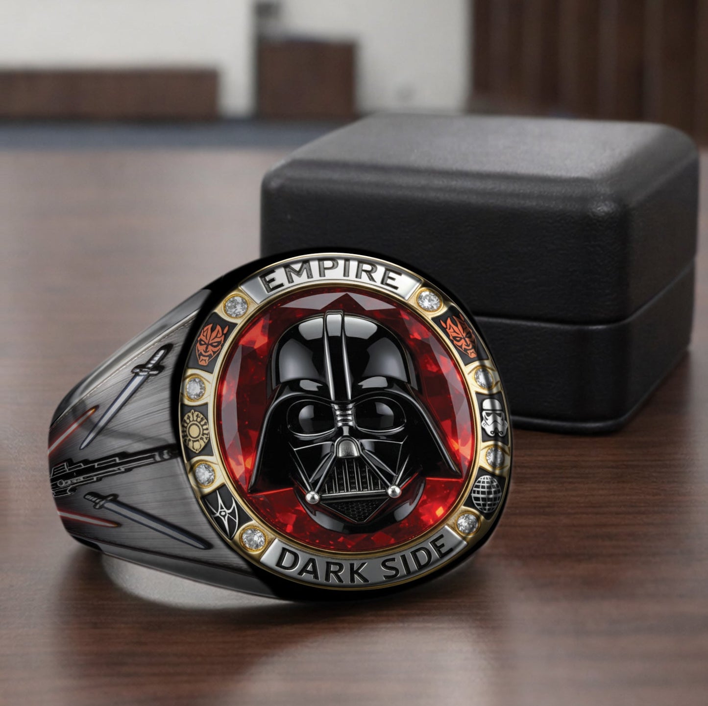 Join The Dark Side - Personalized The Force Signet Ring