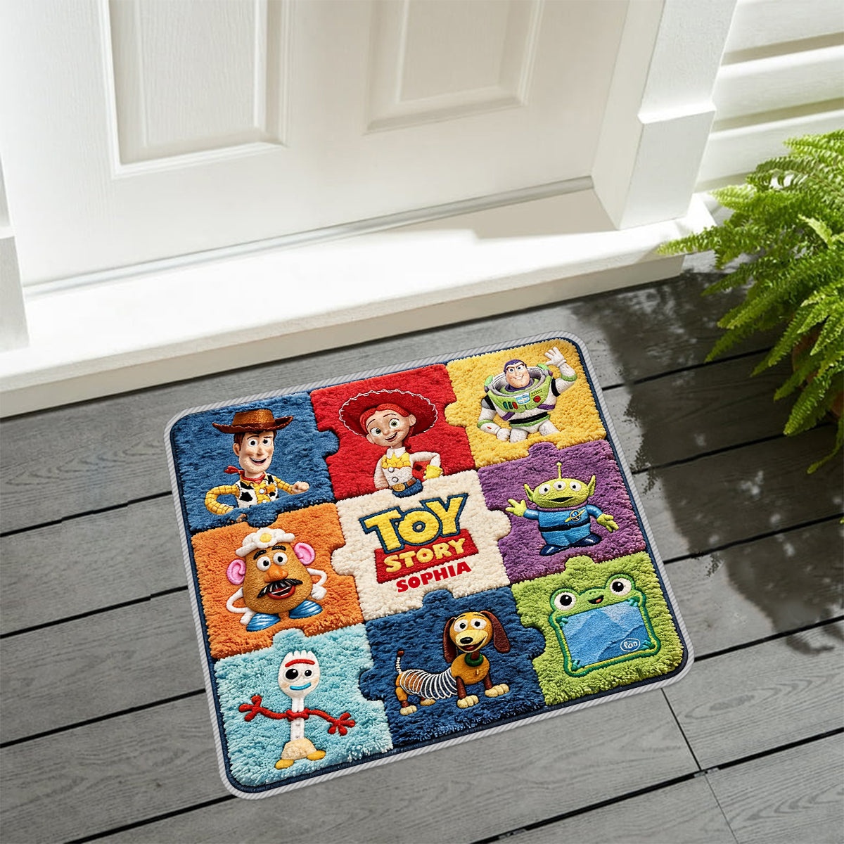 The Story of The Toys, Gift for Fans - Personalized Movie For Kids Non-Slip Tufted Rug