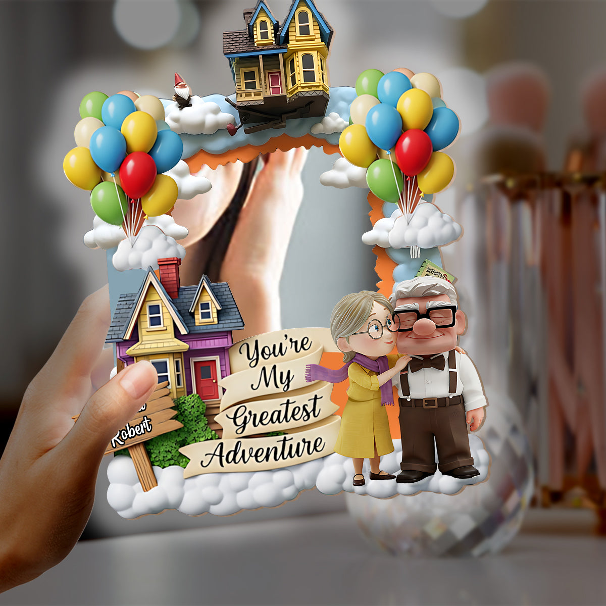 You're My Greatest Adventure - Personalized Mouse Wall Mirror With LED Light