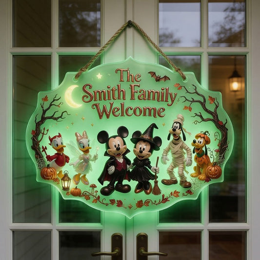 Happy Halloween - Personalized Mouse Luminous Acrylic Sign