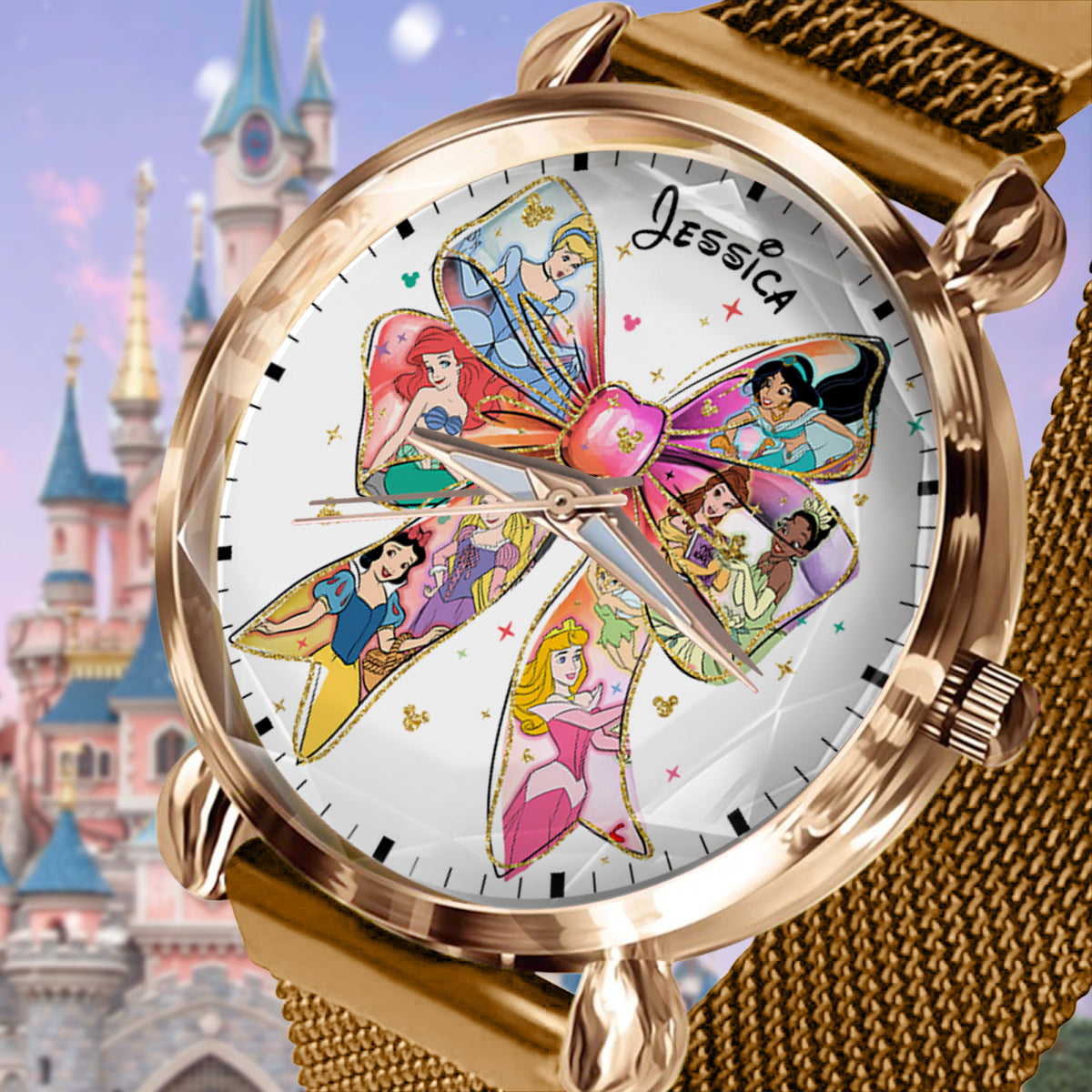 Magical Princesses - Personalized Mouse Women Hand Watch
