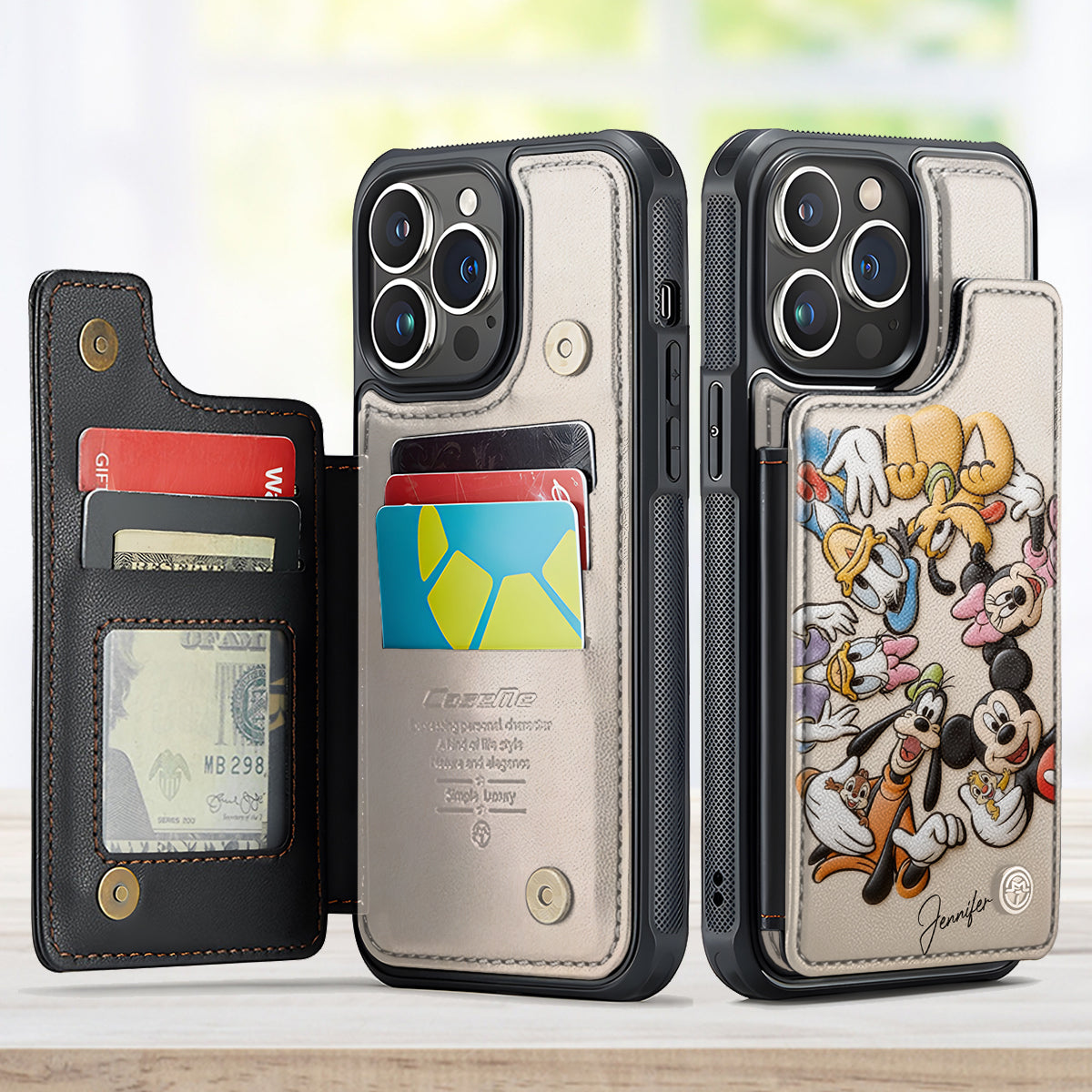 Magical - Personalized Mouse Fully Printed Wallet Phone Case