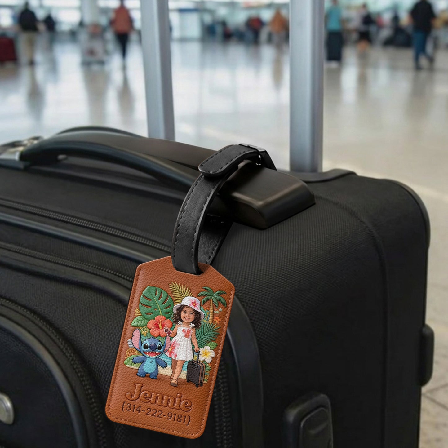Aloha Adventure - Personalized Ohana Passport Holder & Luggage Tag Set