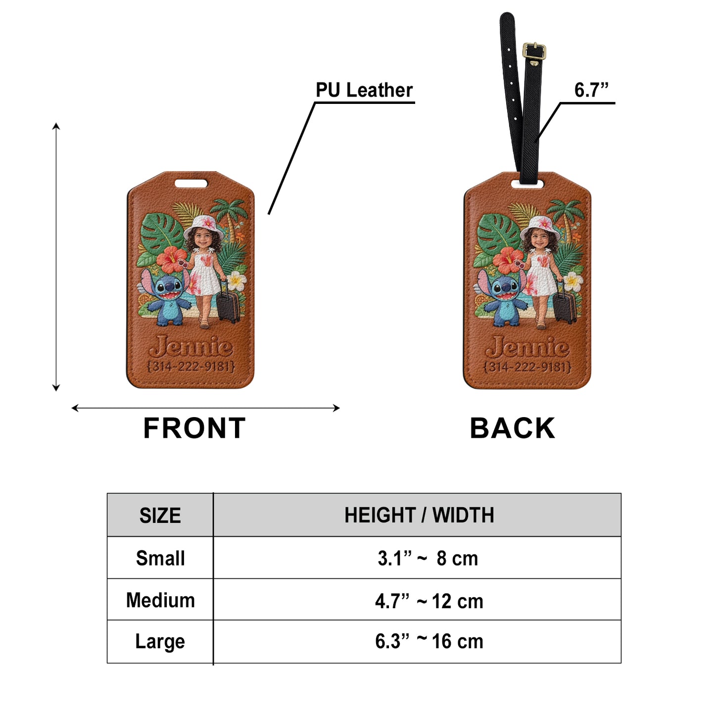 Aloha Adventure - Personalized Ohana Passport Holder & Luggage Tag Set