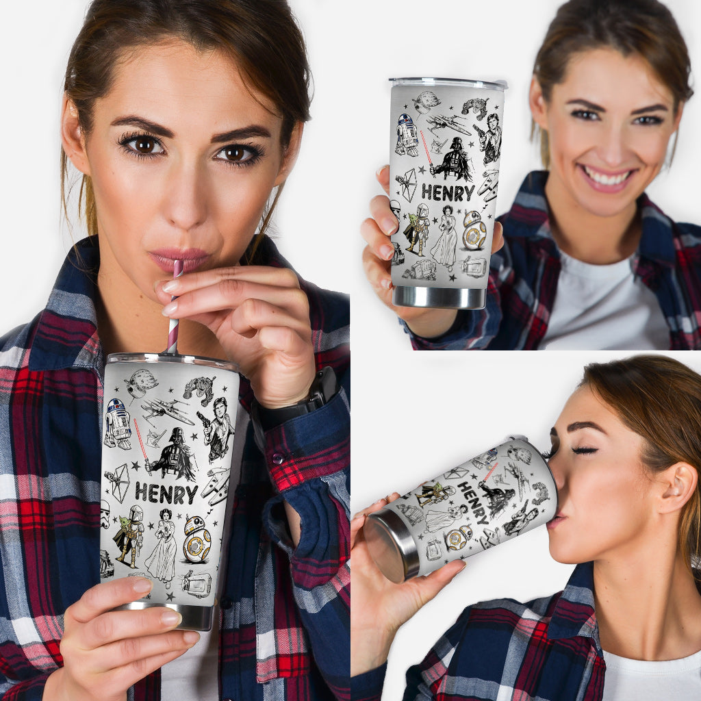 May The Force Be With You - Personalized The Force Tumbler