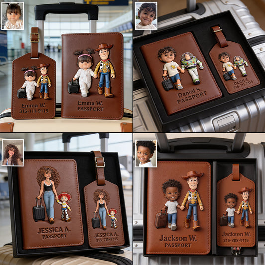 Magical Trip - Personalized Toy Story Passport Holder & Luggage Tag Set
