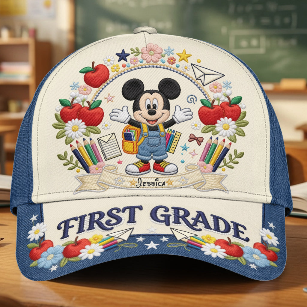 Back To School - Personalized Mouse Classic Cap