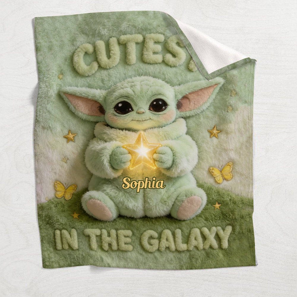 Cute Baby - Personalized The Force Blanket