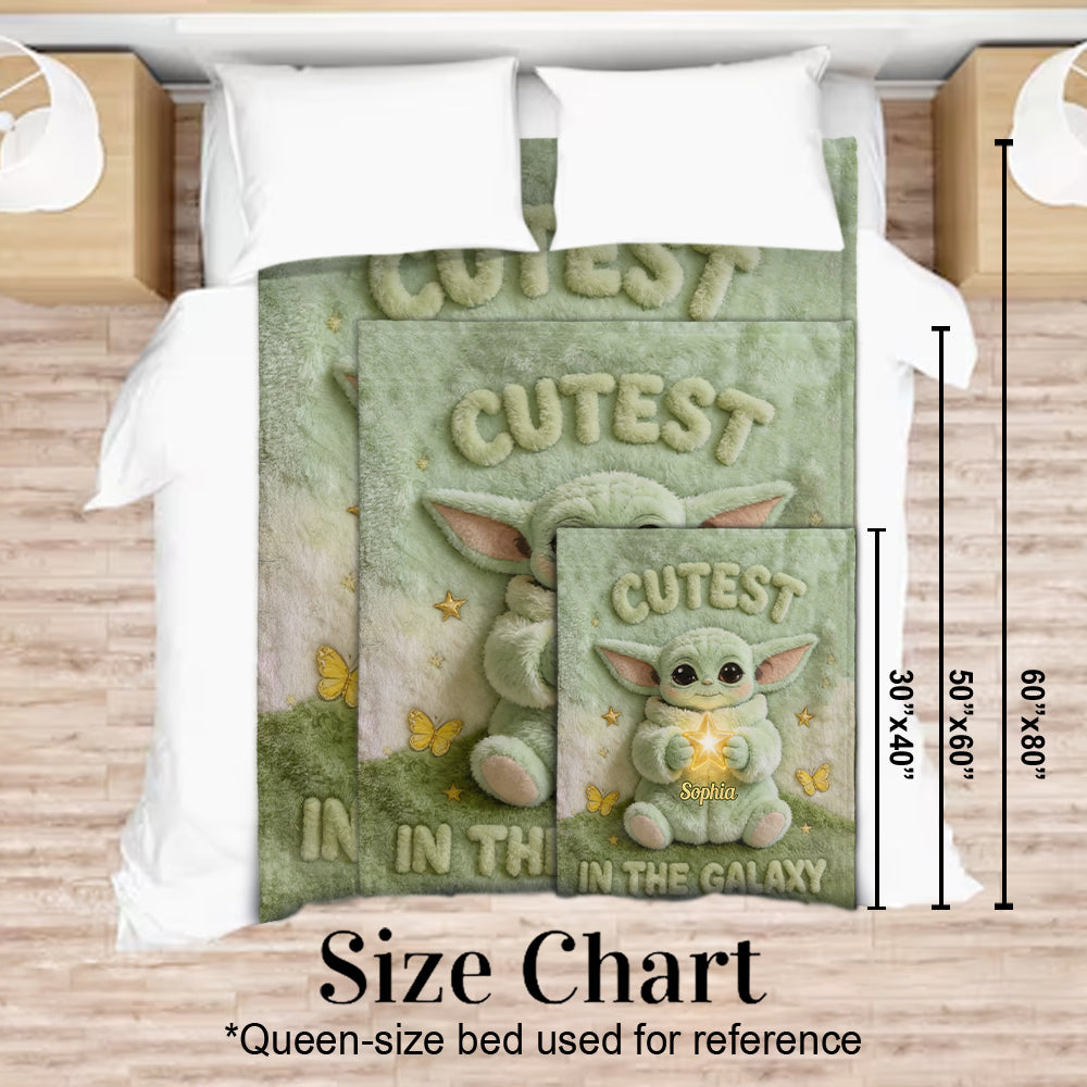 Cute Baby - Personalized The Force Blanket