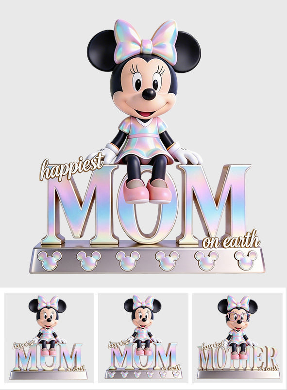 Happiest Mom Nana On Earth Magic - Personalized Mouse Custom Shaped Acrylic Plaque