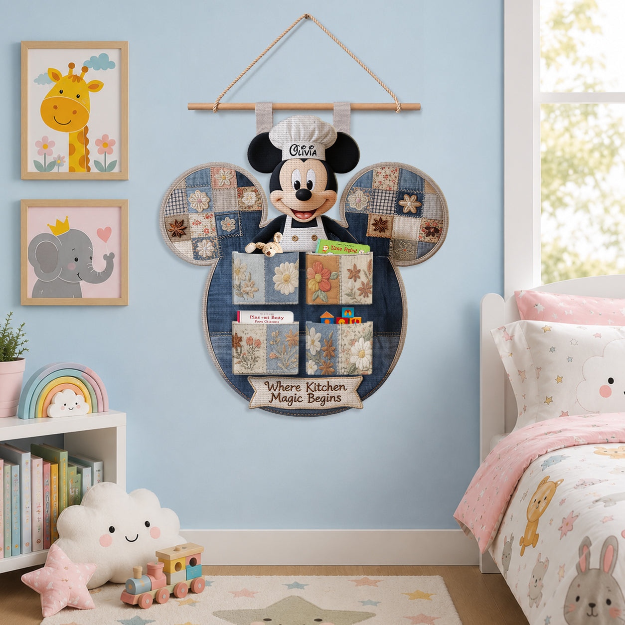 Magical Mouse Ears Hanging Storage - Personalized Mouse Hanging Organizer