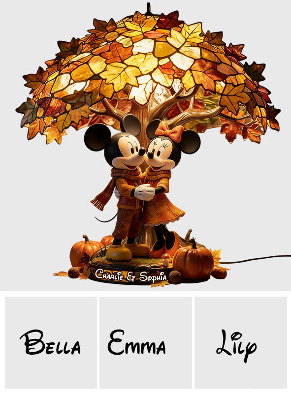 You & Me Magical Season - Personalized Mouse Acrylic LED Night Light