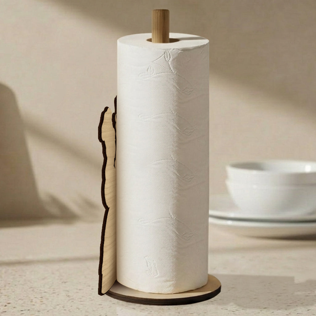 Cooking Together Gift For Couple - Personalized Beauty And The Beast Paper Towel Stand