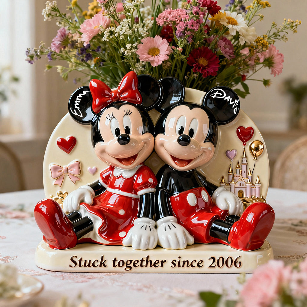 Stick Together - Personalized Mouse Custom Shape Acrylic Flower Vase