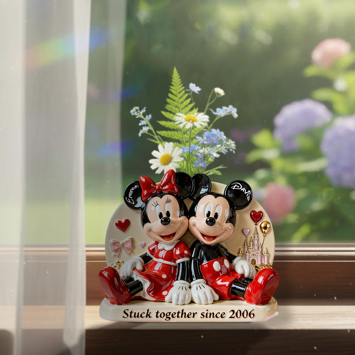 Stick Together - Personalized Mouse Custom Shape Acrylic Flower Vase