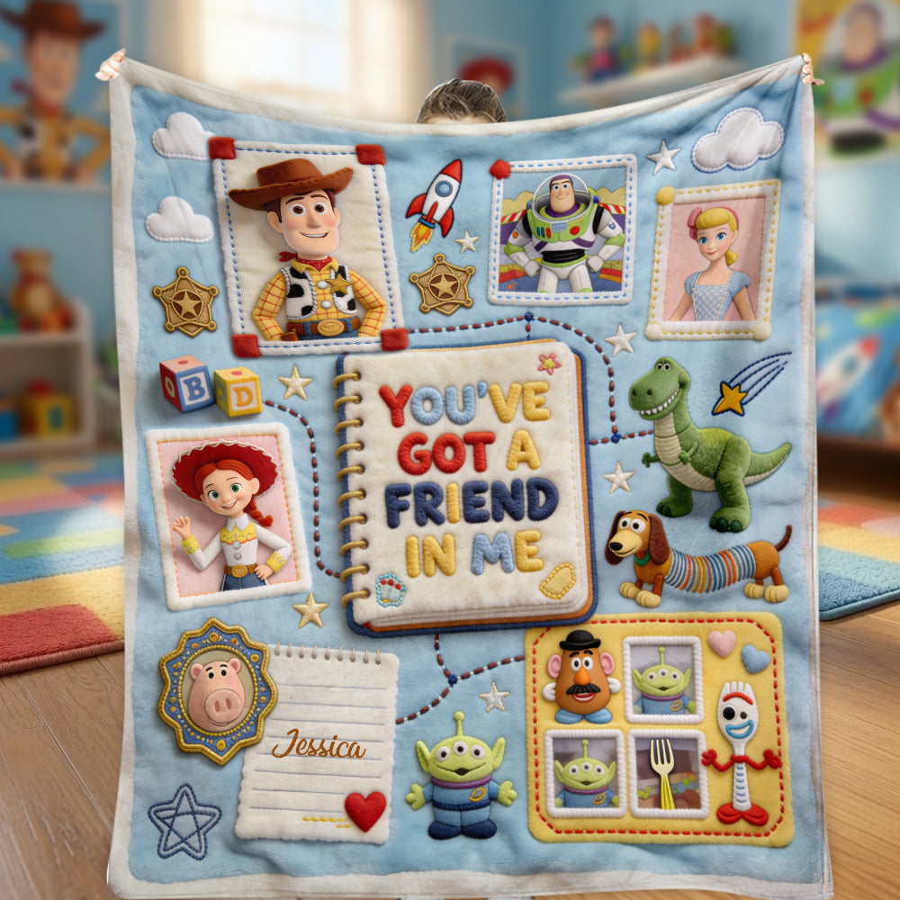 You've Got A Friend In Me - Personalized Movie For Kids Blanket