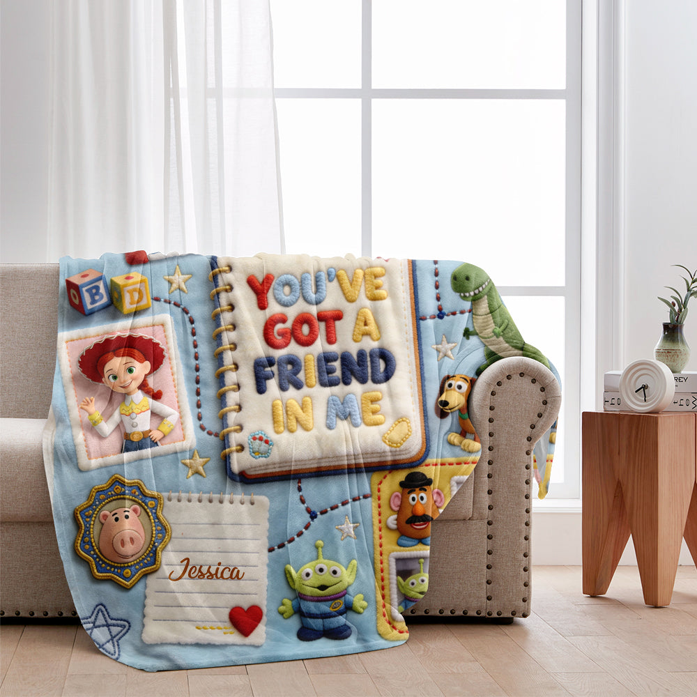 You've Got A Friend In Me - Personalized Movie For Kids Blanket