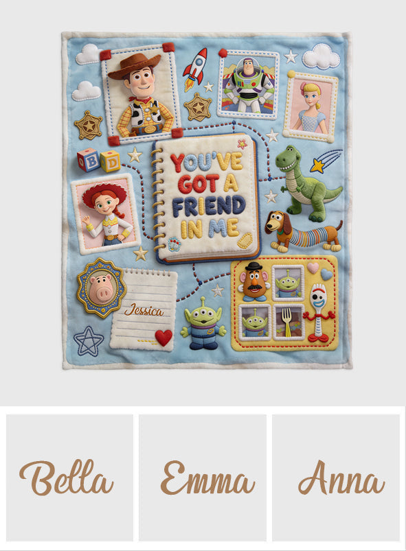 You've Got A Friend In Me - Personalized Movie For Kids Blanket