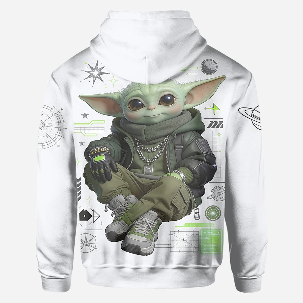 Cool Green Alien - Personalized The Force All Over Shirt